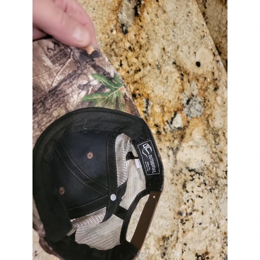 RealTree/Mossy Oak Camo Camouflage Snapback Hats.  One Size.  Includes 2 hats